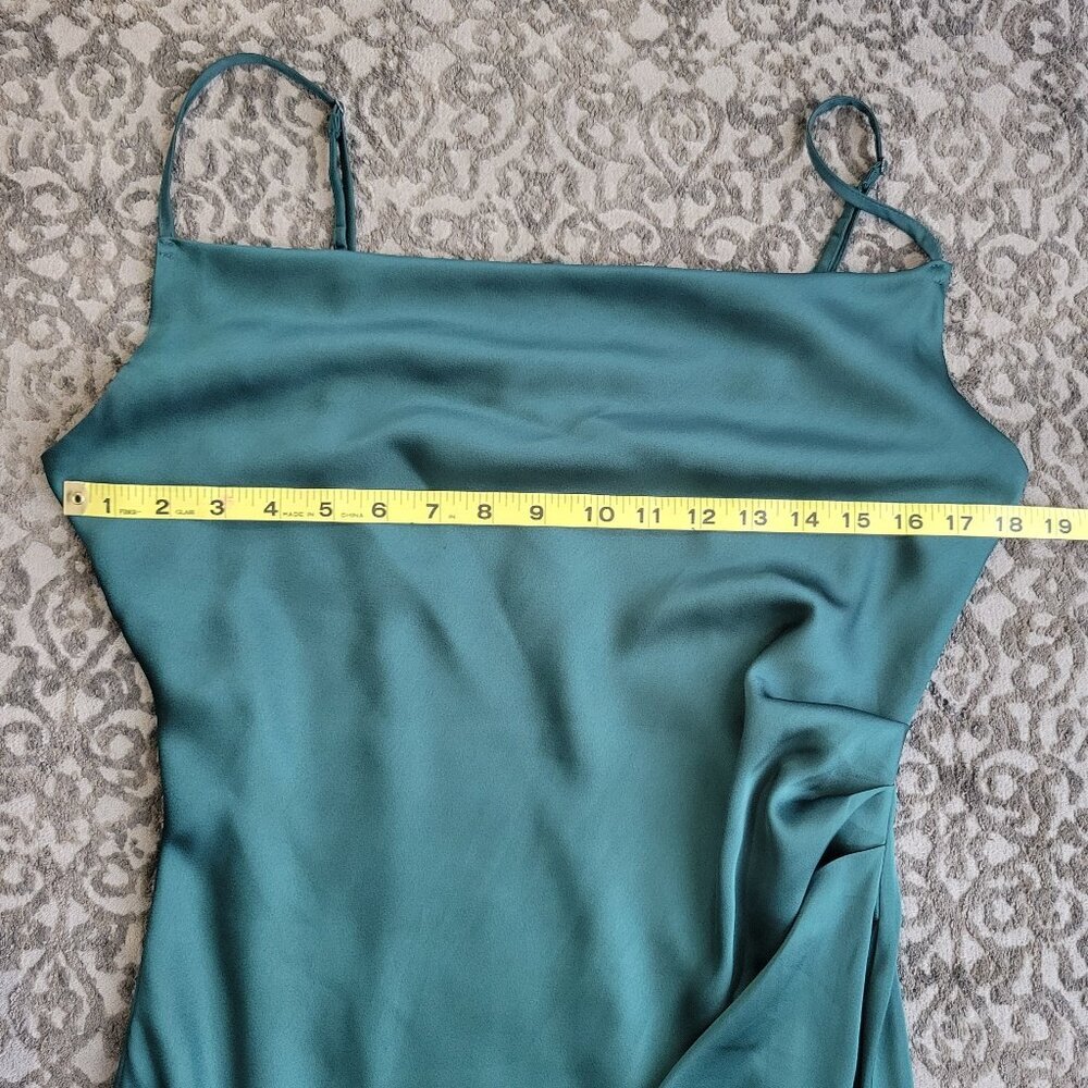 Re:Named Emerald Raya Satin Slip Dress - Picture 8 of 10